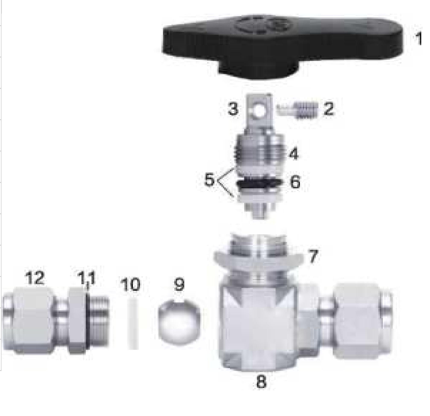 3 Pc Ball Valve-50kg Material Of Construction